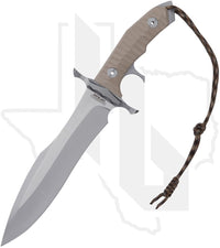 United Cutlery Rambo Last Blood Heartstopper UC3461 - Tan Linen Micarta