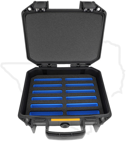 Nalpak Pelican Vault Case V100 V100-K-BLK-BLU - Black w/ Blue Foam