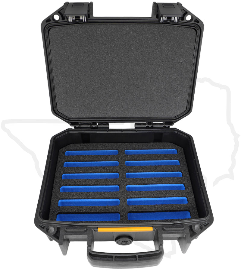 Nalpak Pelican Vault Case V100 V100-K-BLK-BLU - Black w/ Blue Foam