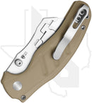Kizer Sheepdog C01C Uti 2 V3488.29JNA2 - Brown G-10, Bead-Blasted