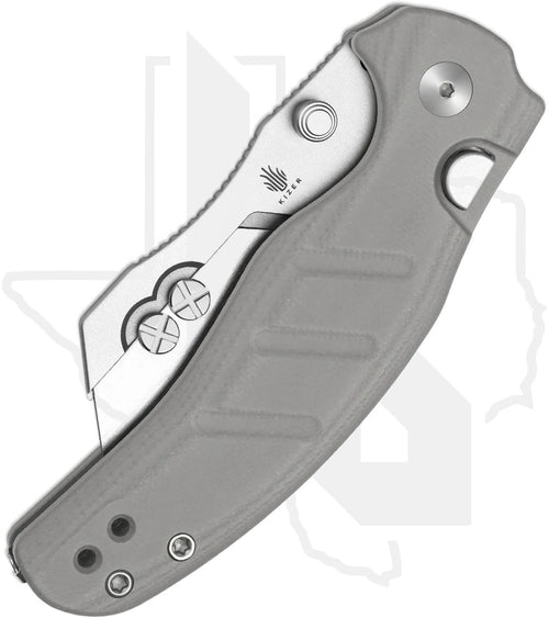 Kizer Sheepdog C01C Uti 1 V3488.29JSA1 - Gray G-10, Bead-Blasted