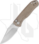 Kizer Drop Bear 2 V3619.2CC1 - Brown Micarta, Satin