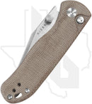 Kizer Drop Bear 2 V3619.2CC1 - Brown Micarta, Satin