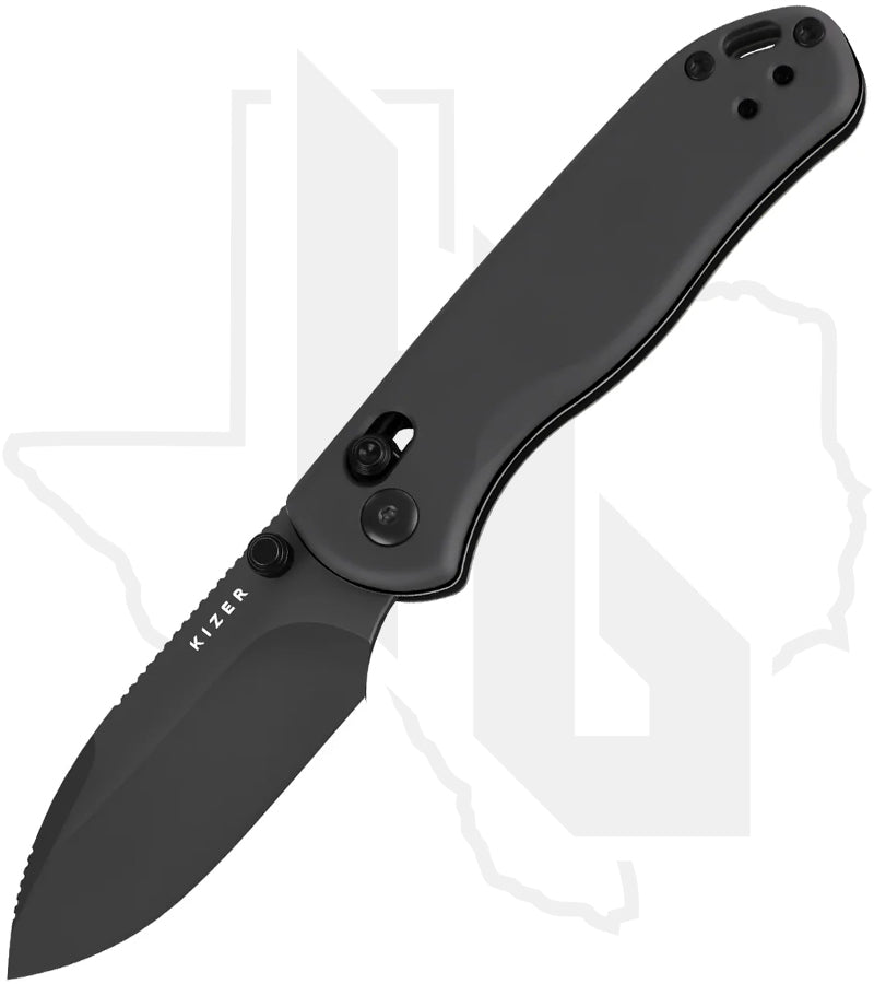 Kizer Drop Bear 2 V3619.2KD2 - Gray Aluminum, Matte DLC