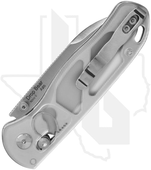 Kizer Drop Bear V3619A1 - Clear Acrylic, Satin