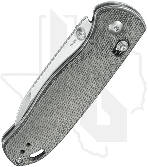 Kizer Drop Bear V3619C3 - Black Micarta, Stonewashed