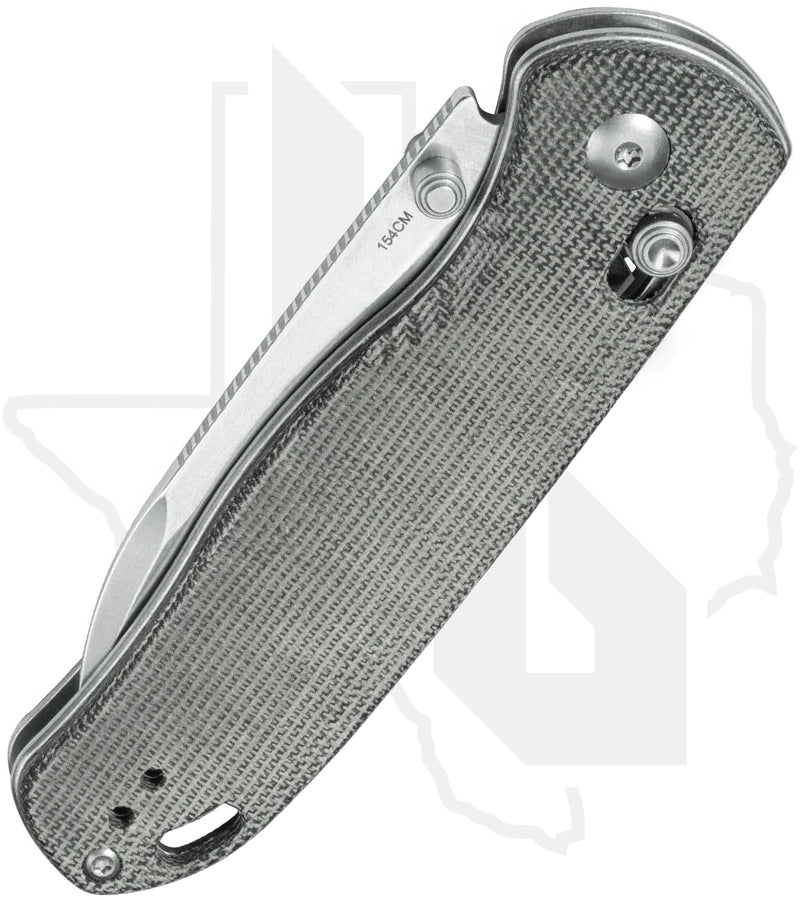 Kizer Drop Bear V3619C3 - Black Micarta, Stonewashed