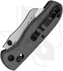 Kizer Uti Bear 1 V3619JA3 - Black Micarta, Bead-Blasted