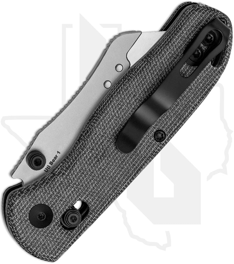 Kizer Uti Bear 1 V3619JA3 - Black Micarta, Bead-Blasted