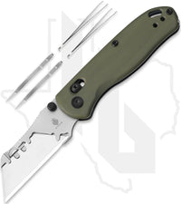Kizer Uti Bear 2 V3619JA6 - Olive Green G-10, Bead-Blasted