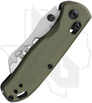 Kizer Uti Bear 2 V3619JA6 - Olive Green G-10, Bead-Blasted