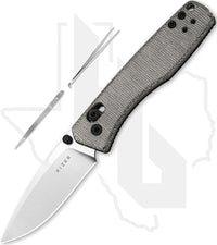 Kizer Aegis V3774A1 - Black Micarta, Satin