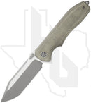 EIKONIC Validus VA9GT - Olive Green Micarta, Two Tone Hand-Rubbed Satin & Dark Acid Stonewashed