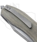 EIKONIC Validus VA9GT - Olive Green Micarta, Two Tone Hand-Rubbed Satin & Dark Acid Stonewashed