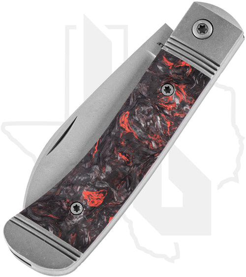 Jack Wolf Knives Venom Jack VENOM-02-FC-DM-RED - Dark Matter Red Fat Carbon