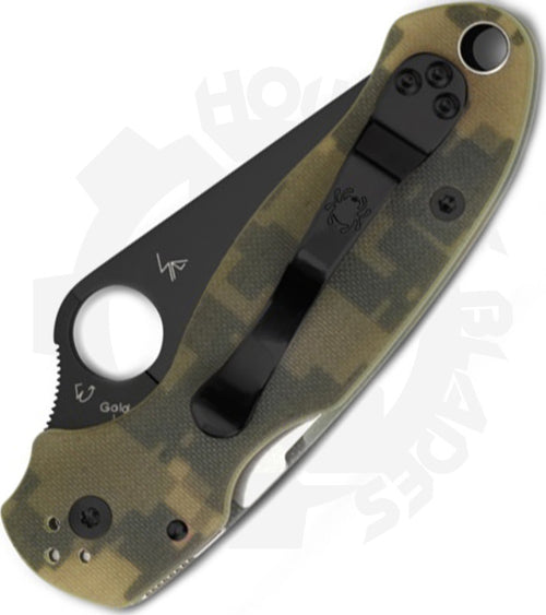 Spyderco Para 3 C223GPCMOBK - Black, Camo G-10