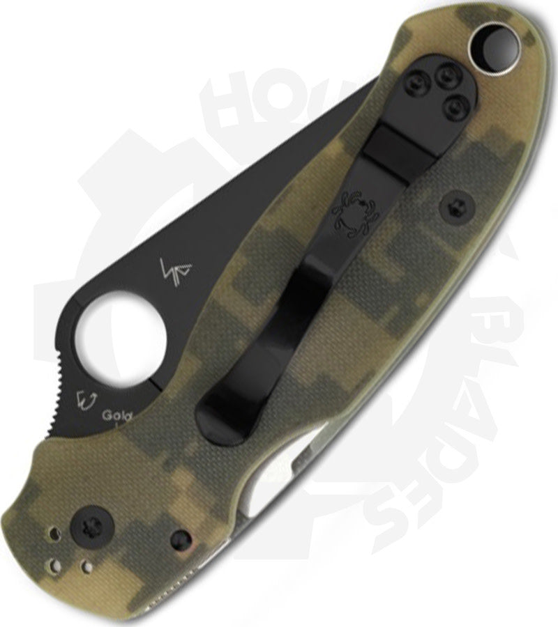 Spyderco Para 3 C223GPCMOBK - Black, Camo G-10