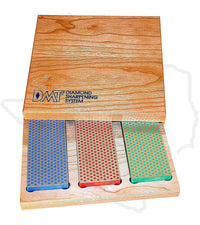 DMT Diamond Sharpeners 6" Diamond Whetstone Models in Wood Box W6EFC - 3-Pack