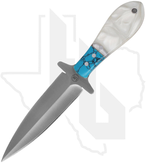 Whiskey Bent Vaquero Dagger WB73-79 - Pearl Agate Acrylic
