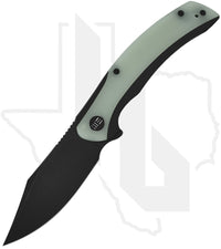 WE Snick WE19022F-4 - Black Titanium, Natural G-10, Black Stonewashed