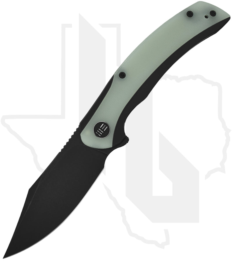 WE Snick WE19022F-4 - Black Titanium, Natural G-10, Black Stonewashed