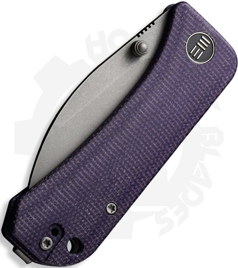 WE Banter Wharncliffe WE19068J-2 - Purple, Canvas Micarta, Stonewash