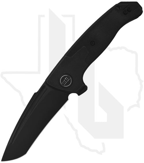 WE Press Check WE20078A-1 - Black Titanium, Black G-10, Black Stonewashed