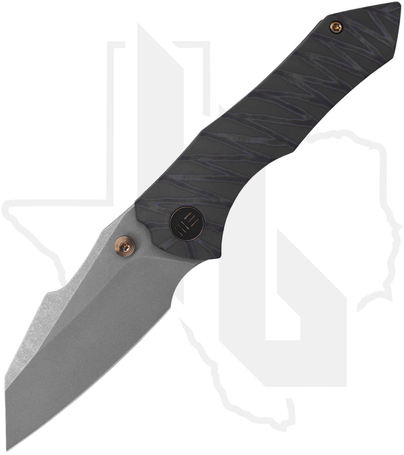 WE High-Fin WE22005-4 - Tiger Stripe Pattern Flamed Titanium, Stonewashed