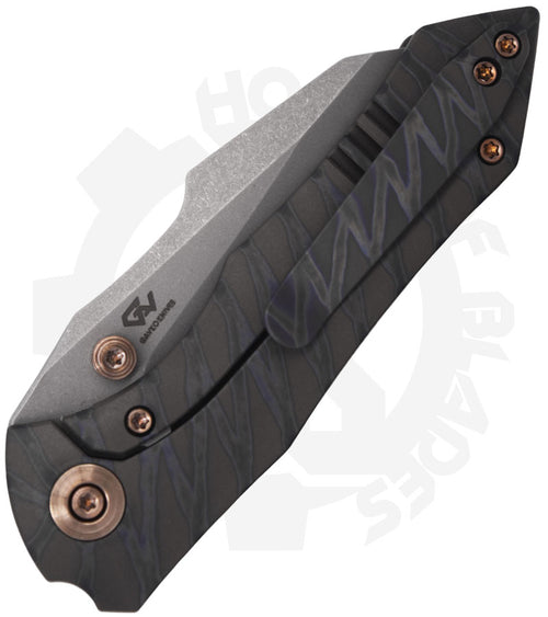 WE High-Fin WE22005-4 - Tiger Stripe Pattern Flamed Titanium