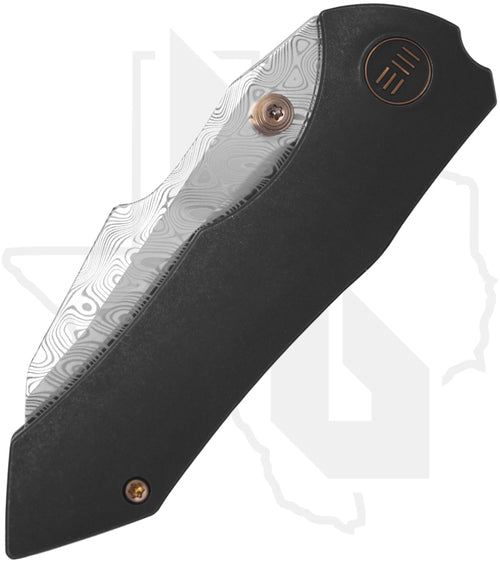 WE High-Fin WE22005-DS1 - Black, Titanium, Damasteel