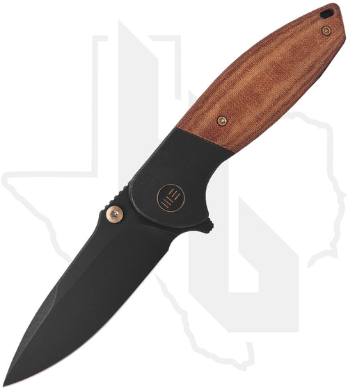 WE Nitro Mini WE22015-4 - Black Titanium, Micarta, Black Stonewashed