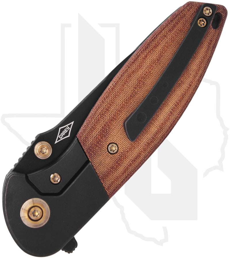 WE Nitro Mini WE22015-4 - Black Titanium, Micarta, Black Stonewashed