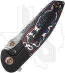 WE Nitro Mini WE22015-DS1 - Titanium, Nebula Fat Carbon, Damasteel
