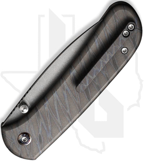 WE Qubit WE22030F-4 - Tiger Stripe Pattern Flamed Titanium, Stonewashed