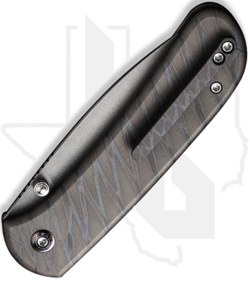WE Qubit WE22030F-4 - Tiger Stripe Pattern Flamed Titanium, Stonewashed