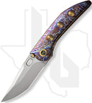 WE Attor WE23037-2 - Flamed Titanium, Golden Titanium Inlay