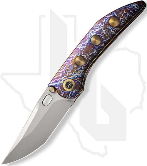 WE Attor WE23037-2 - Flamed Titanium, Golden Titanium Inlay