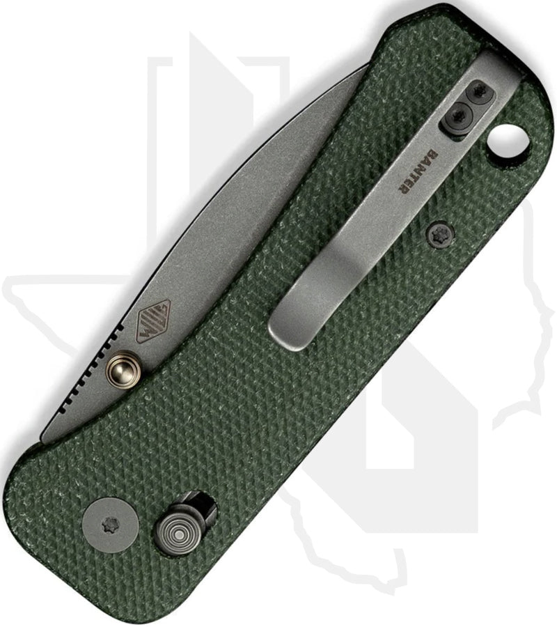 WE Banter 2 WE23075-3 - Green Canvas Micarta