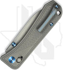 WE Bougie Banter WE24009-2 - Upscale Art Deco Style, Grey Titanium, Stonewashed