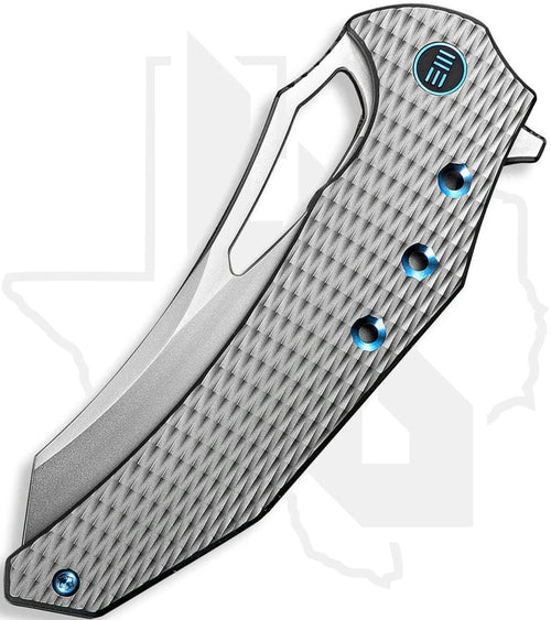 WE Epaulette WE24024-3 - Diamond Milled Titanium, Bead Blasted