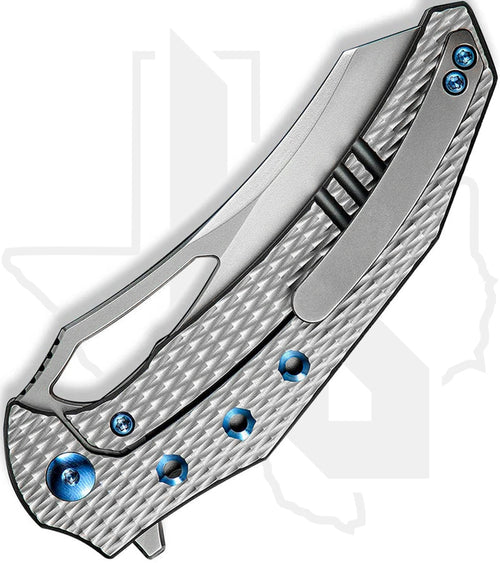 WE Epaulette WE24024-3 - Diamond Milled Titanium, Bead Blasted