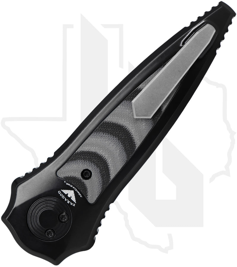 Paragon Warlock Apparition WL-TSM-B-IN-DO-S - Black Aluminum, Frost G-10 Inlays, Satin