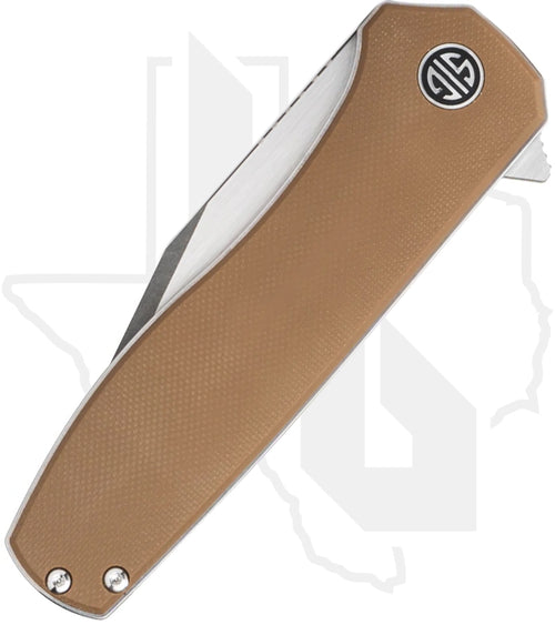 EIKONIC Xiphos XI6SBRN - Coyote Brown G-10, Two Tone Hand-Rubbed Satin & Dark Acid Stonewashed