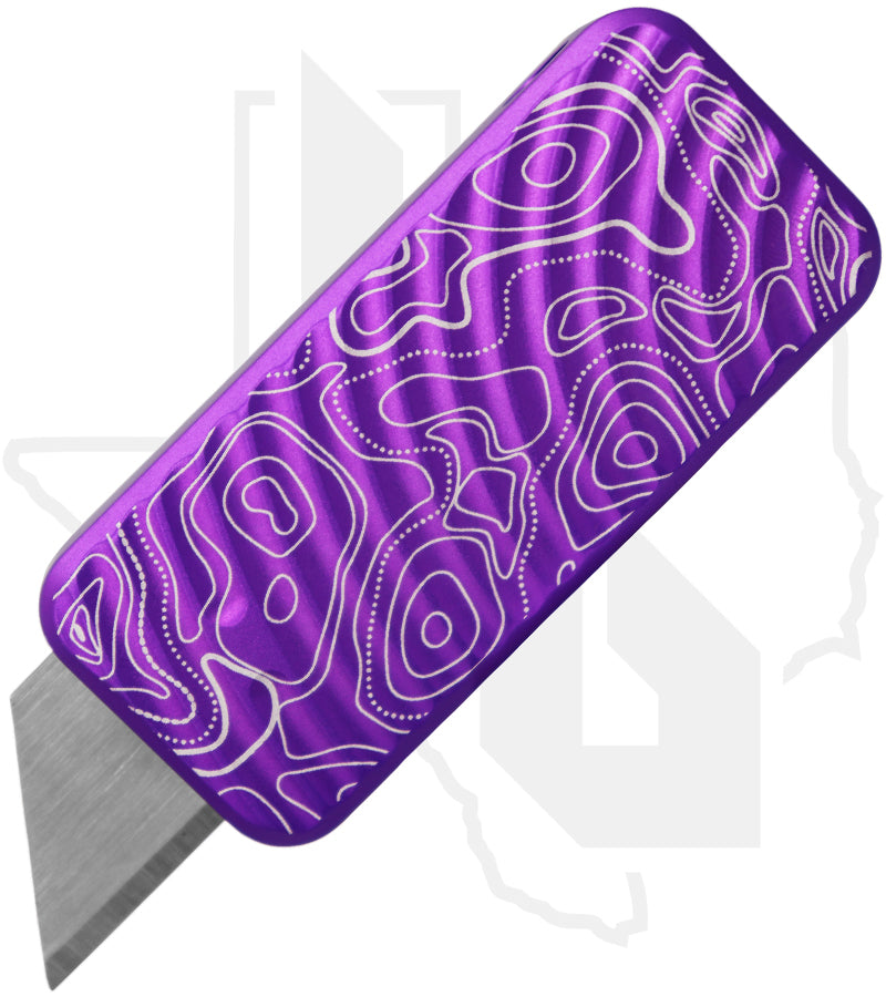 Rivery Manufacturing Zero ZERO-M-OTF-O-6061-CADLAB-PU - CadLabCNC Purple Aluminum, Original Milling, Topo Engraving