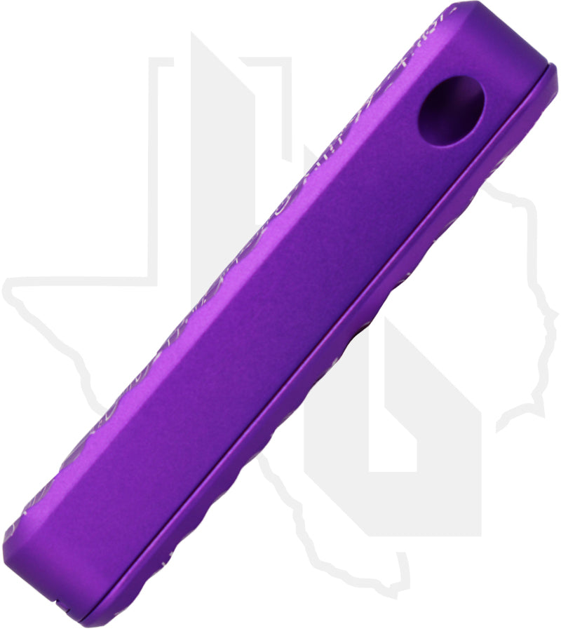 Rivery Manufacturing Zero ZERO-M-OTF-O-6061-CADLAB-PU - CadLabCNC Purple Aluminum, Original Milling, Topo Engraving