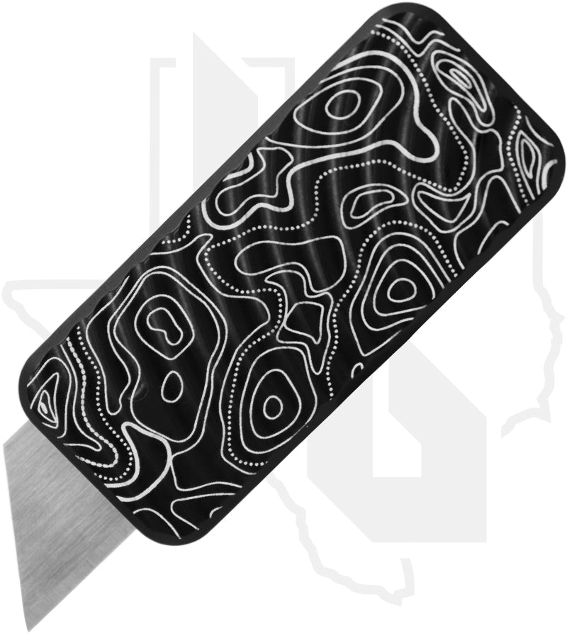 Rivery Manufacturing Zero ZERO-M-OTF-O-6061-BLACK - Black Aluminum, Original Milling, Topo Engraving