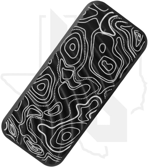 Rivery Manufacturing Zero ZERO-M-OTF-O-6061-BLACK - Black Aluminum, Original Milling, Topo Engraving