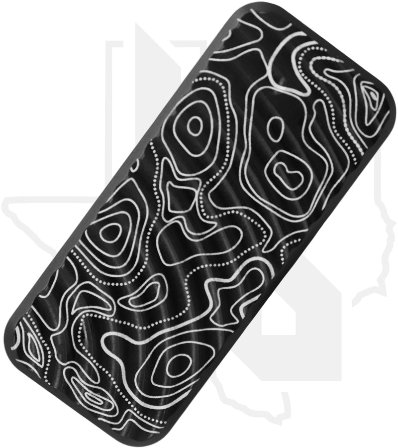 Rivery Manufacturing Zero ZERO-M-OTF-O-6061-BLACK - Black Aluminum, Original Milling, Topo Engraving