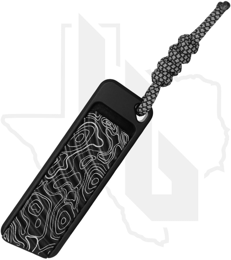 Rivery Manufacturing Zero-G ZGO-OTF-U-6061-BLACK - Black Aluminum, Original Milling, Topo Engraving