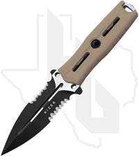 Kizer Norcross ZX-FB01A3 - Tan G-10, Black PVD